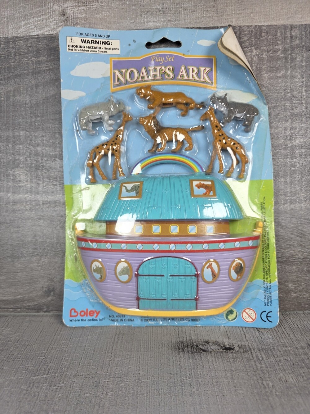 Boley Noah's Ark Playset 7 Piece Bible Story Toys Play Set Boley NEW b194